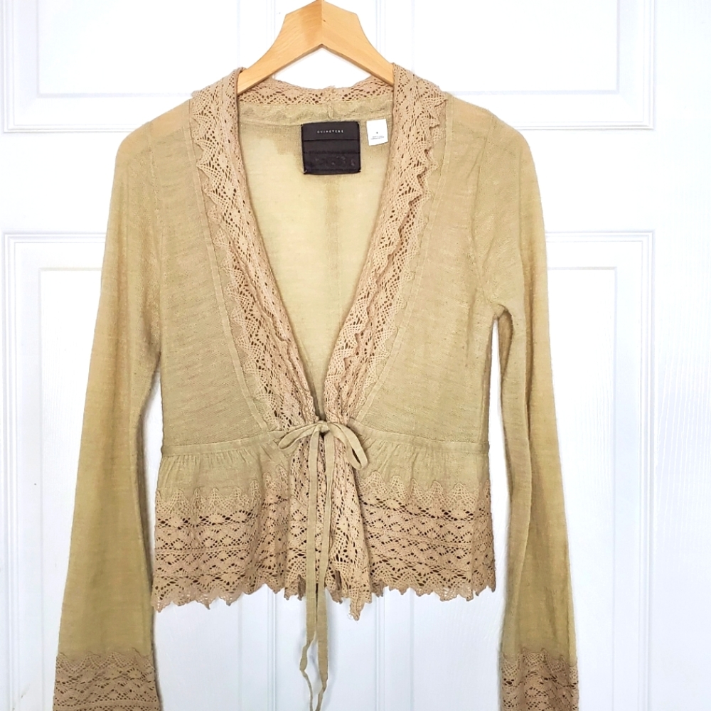 Guinevere Cream Cardigan Dressy knit Cover Up
